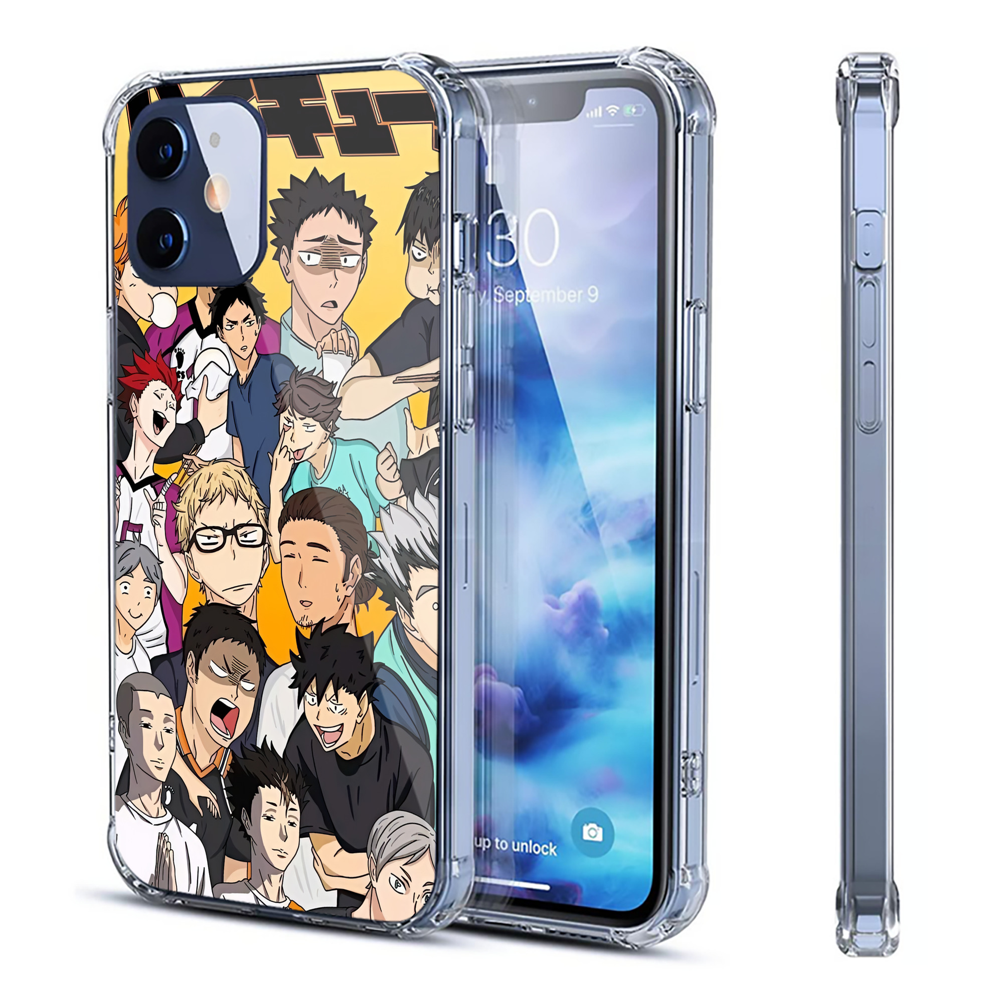 （画像用） ハイキュー!! Haikyu!! 【iPhone 12シリーズ対応】透明スマホケース（クリアソフトケース）